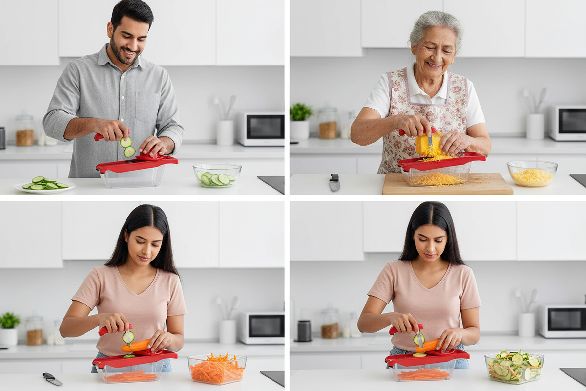 6-in-1 Vegetable Slicer (Safety Guard)